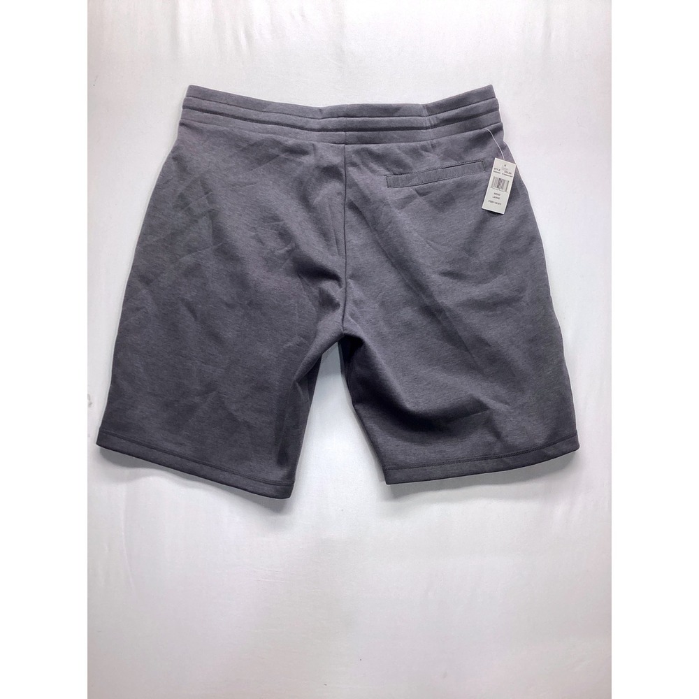 Mens Heather Gray Knit Sweat Shorts Drawstring Waist Large TM1SCA40CO